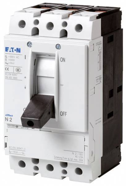 Eaton N2-160 Circuit breaker 1 pc(s) Switching voltage (max.): 690 V AC
