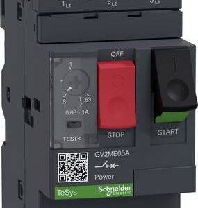 Schneider Electric GV2ME05A Overload relay 1 pc(s) Adjustment range (amperage): 0.63 - 1 A (W x H x D) 45 x 101 x 78.5 mm